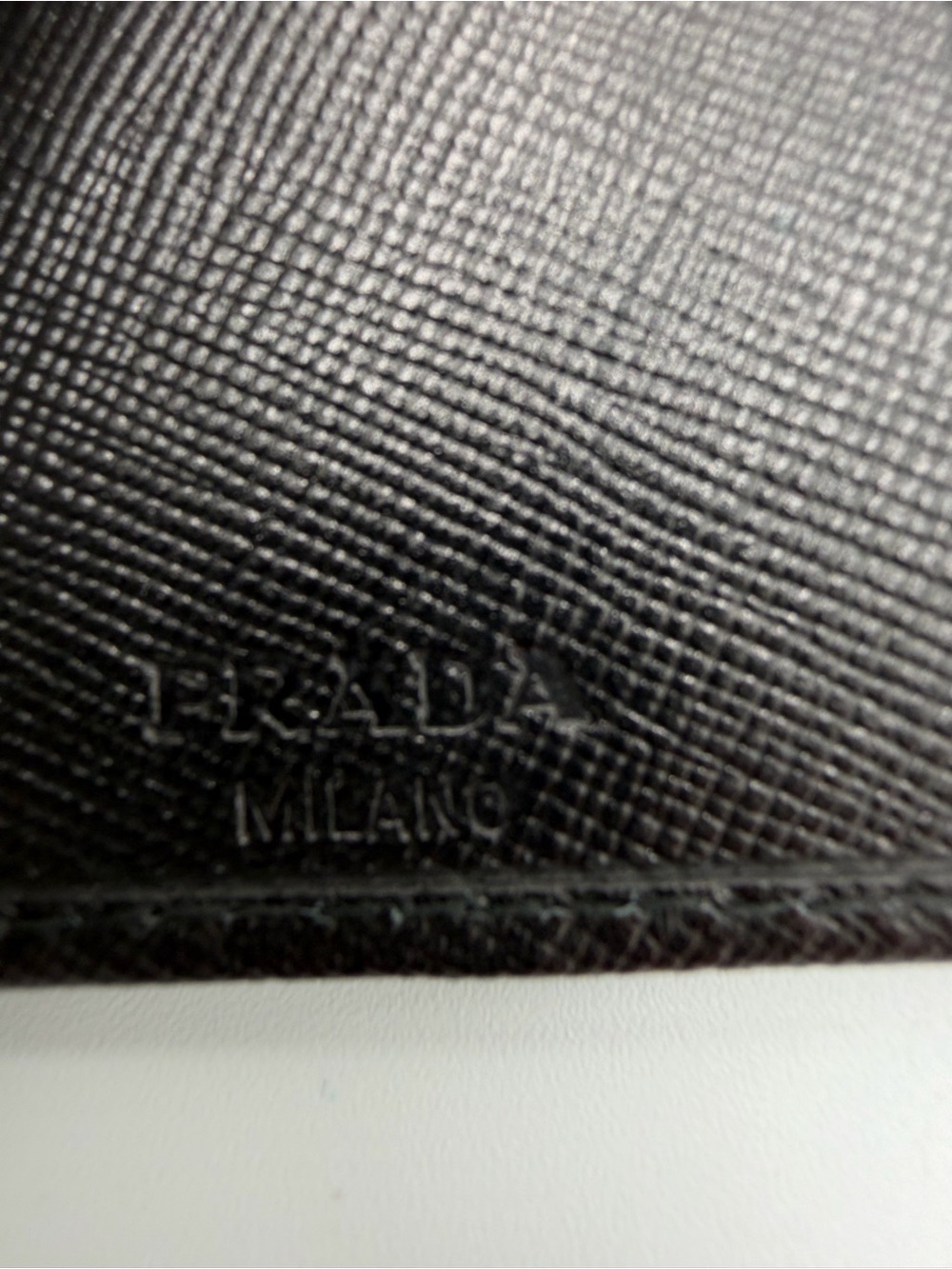 Prada Black Saffiano Leather Compact Wallet with Gold Logo New In Box w/COA - Picture 13 of 14